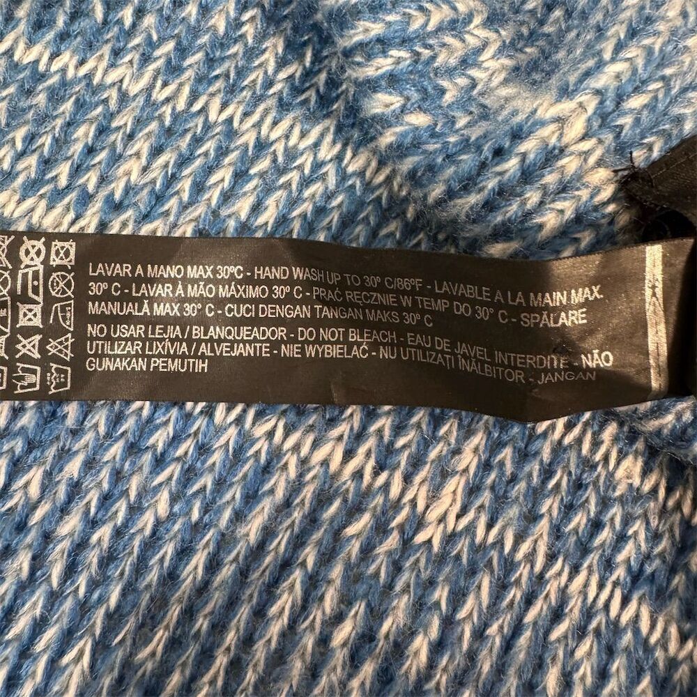 Zara Women's Multicolor Oversized Patchwork Poncho Size M Fall - Picture 7 of 12